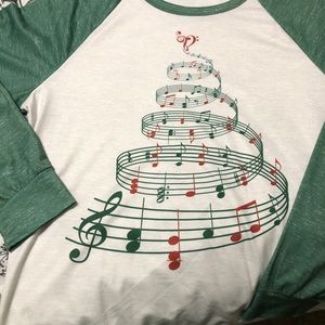Music Christmas tree shirt